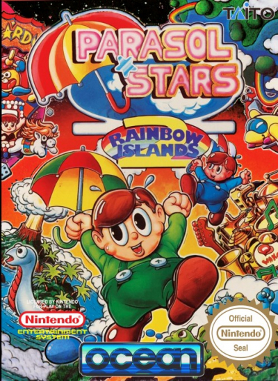 Pochette Parasol Stars : The Story of Bubble Bobble III version NES