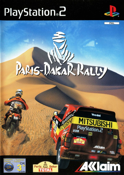 Pochette Paris-Dakar Rally version PlayStation 2
