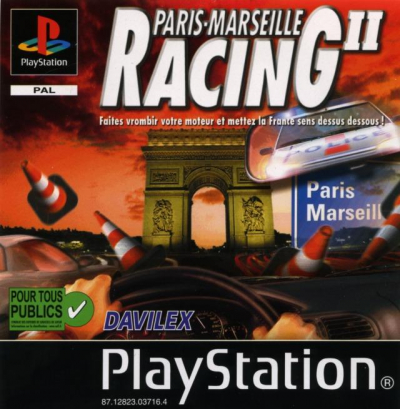 Pochette Paris-Marseille Racing II version PlayStation