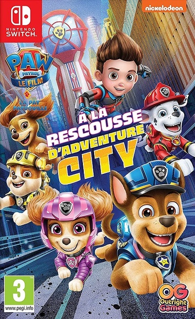 Pochette Pat Patrouille : A la rescousse d'Adventure City version Switch