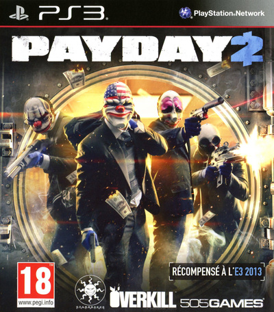 Pochette Payday 2 version PlayStation 3