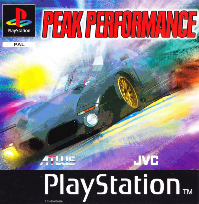 Pochette Peak Performance version PlayStation