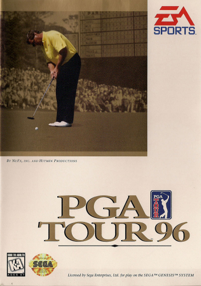 Pochette PGA Tour 96 version Megadrive