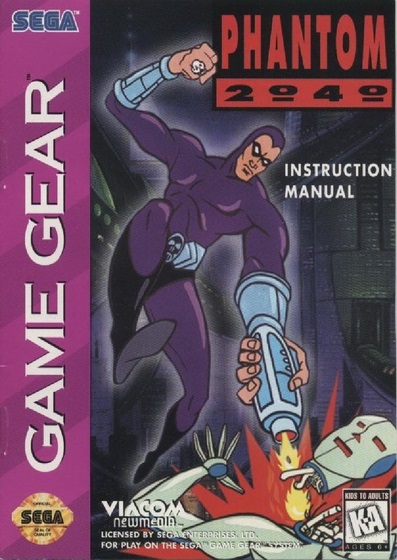 Pochette Phantom 2040 version GameGear