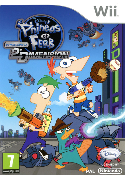 Pochette Phinéas et Ferb : Voyage dans la 2e Dimension version Wii