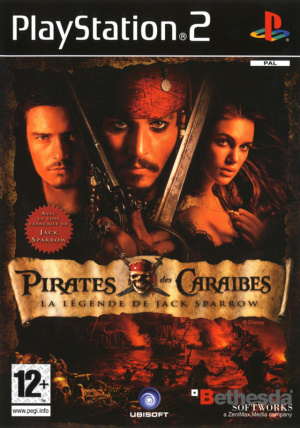 Pochette Pirates des Caraïbes : La légende de Jack Sparrow version PlayStation 2