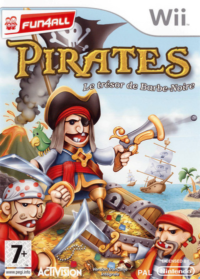 Pochette Pirates : Le trésor de Barbe-Noire version Wii