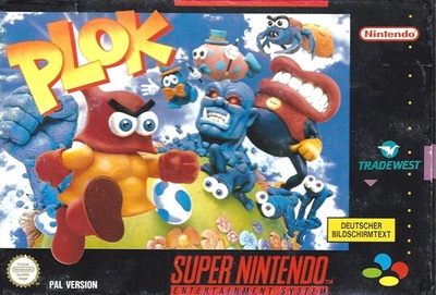 Pochette Plok version Super Nintendo