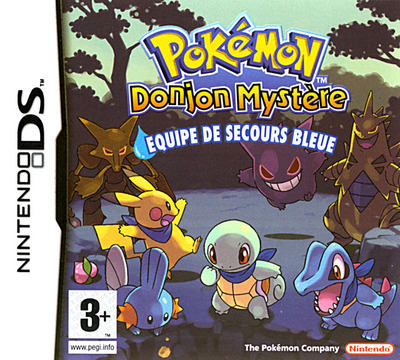 Pochette Pokémon Donjon Mystère : Equipe de secours Bleue version DS