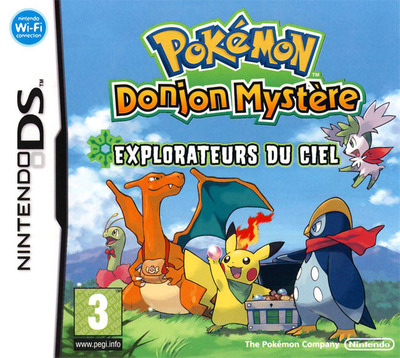 Pochette Pokémon Donjon Mystère : Explorateurs du Ciel version DS