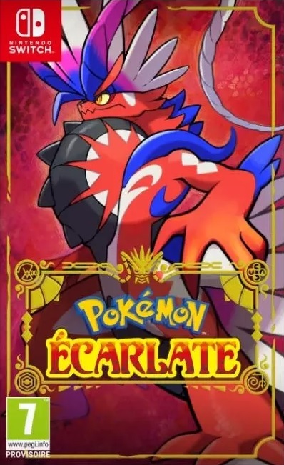 Pochette Pokémon Écarlate version Switch
