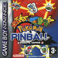 Pochette Pokémon Pinball : Rubis & Saphir version GameBoy Advance