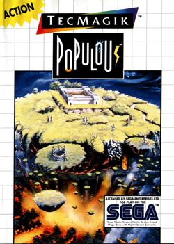 Pochette Populous version Master System