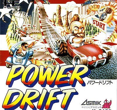 Pochette Power Drift version PC-Engine