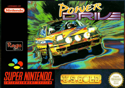 Pochette Power Drive version Super Nintendo