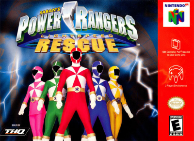 Pochette Power Rangers : Lightspeed Rescue version Nintendo 64