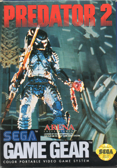 Pochette Predator 2 version GameGear