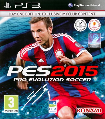 Pochette Pro Evolution Soccer 2015 version PlayStation 3