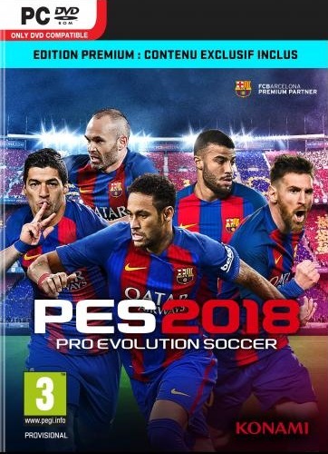 Pochette Pro Evolution Soccer 2018 version PC Windows