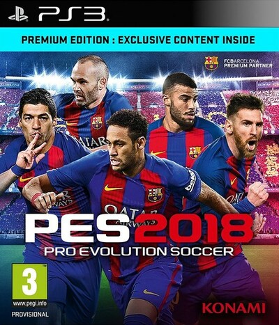 Pochette Pro Evolution Soccer 2018 version PlayStation 3