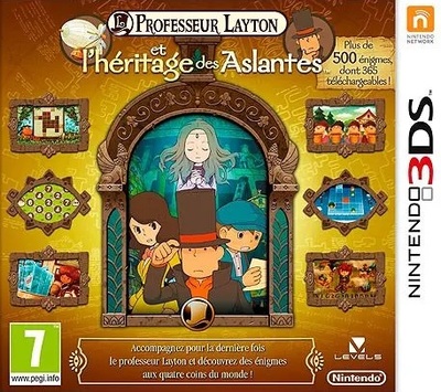 Pochette Professeur Layton et l'Héritage des Aslantes version 3DS