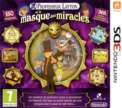 Pochette Professeur Layton et le Masque des Miracles version 3DS