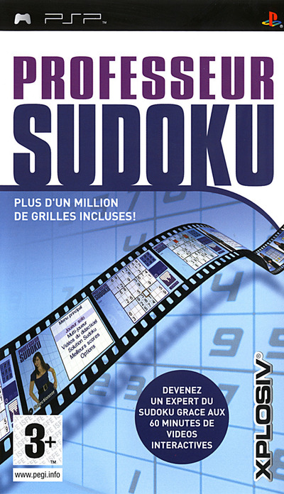Pochette Professeur Sudoku version PSP