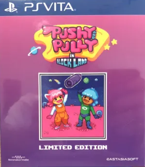 Pochette Pushy and Pully in Blockland version PSVita