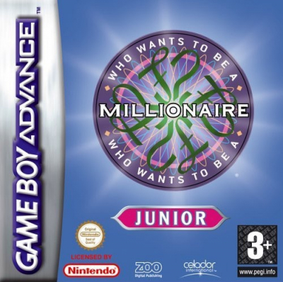 Pochette Qui veut gagner des millions ? Junior version GameBoy Advance