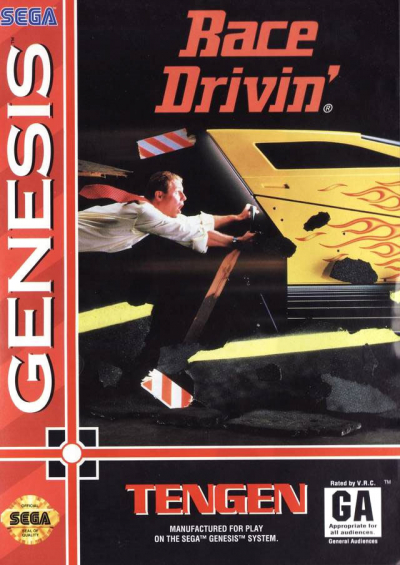 Pochette Race Drivin' version Megadrive