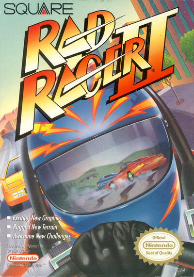 Pochette Rad Racer II version NES