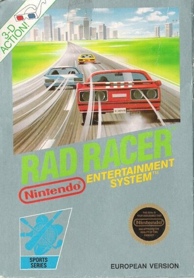 Pochette Rad Racer version NES