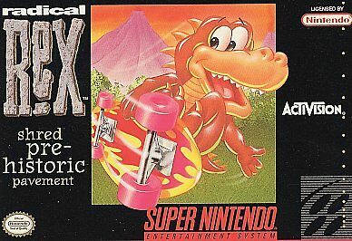 Pochette Radical Rex version Super Nintendo
