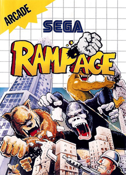 Pochette Rampage version Master System