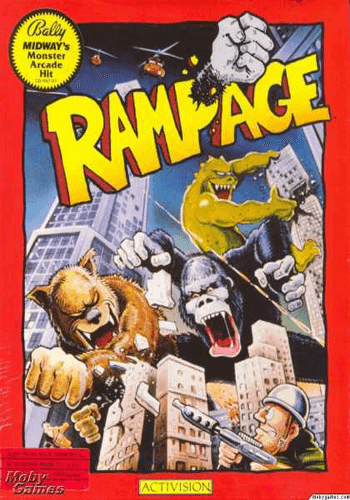 Pochette Rampage version Apple II