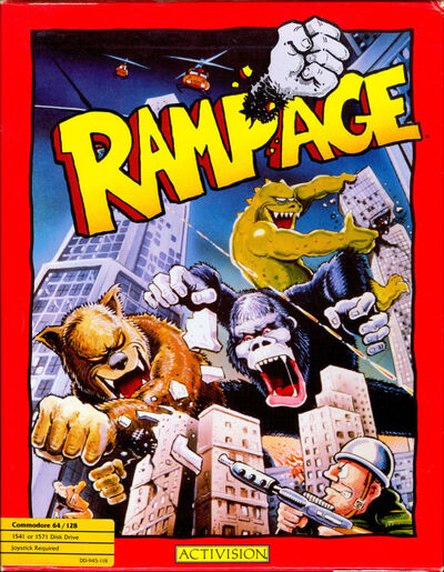Pochette Rampage version Commodore 64