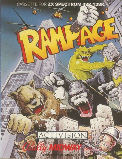 Pochette Rampage version ZX Spectrum