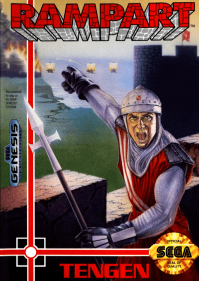 Pochette Rampart version Megadrive