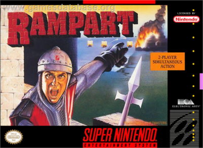 Pochette Rampart version Super Nintendo