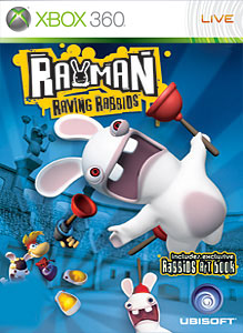 Pochette Rayman contre les lapins crétins version Xbox 360