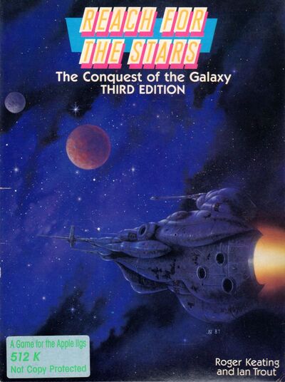 Pochette Reach for the Stars version Apple II