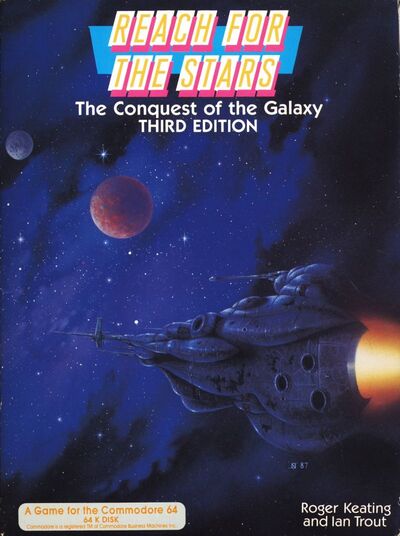 Pochette Reach for the Stars version Commodore 64