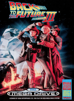 Pochette Retour vers le futur part III version Megadrive