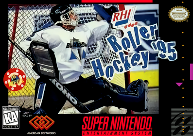 Pochette RHI Roller Hockey '95 version Super Nintendo