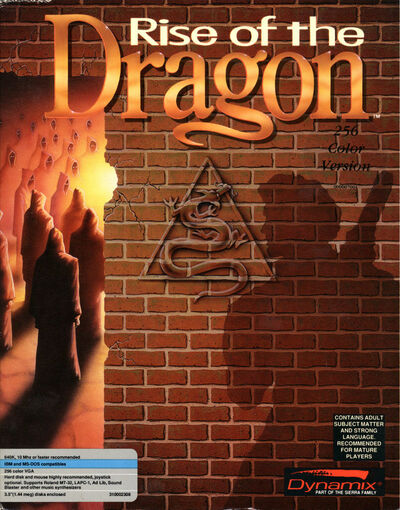 Pochette Rise of the Dragon version PC Windows