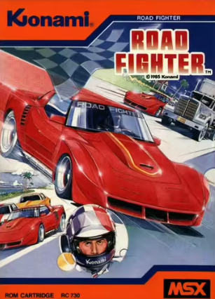 Pochette Road Fighter version MSX