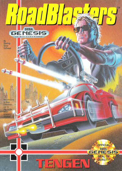Pochette RoadBlasters version Megadrive