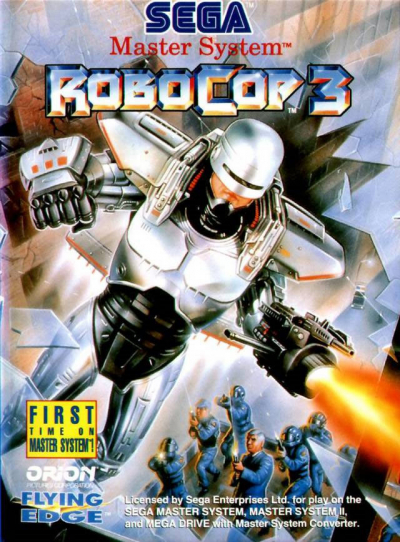 Pochette RoboCop 3 version Master System