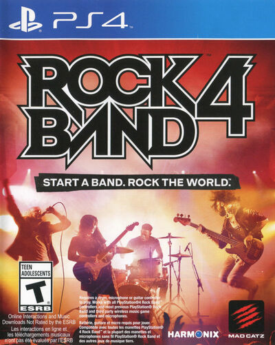Pochette Rock Band 4 version PlayStation 4