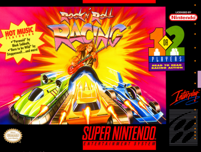 Pochette Rock'n Roll Racing version Super Nintendo